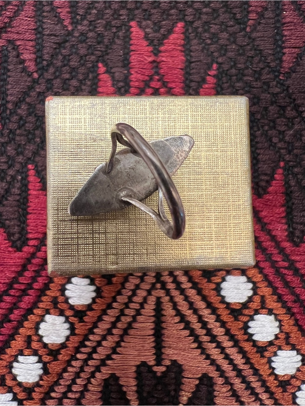 Turquoise Zuni Silver Ring - Women Jewelry - Picture 2 of 3